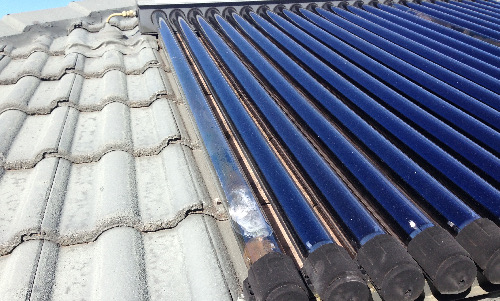 Solar evacuated tube broken again